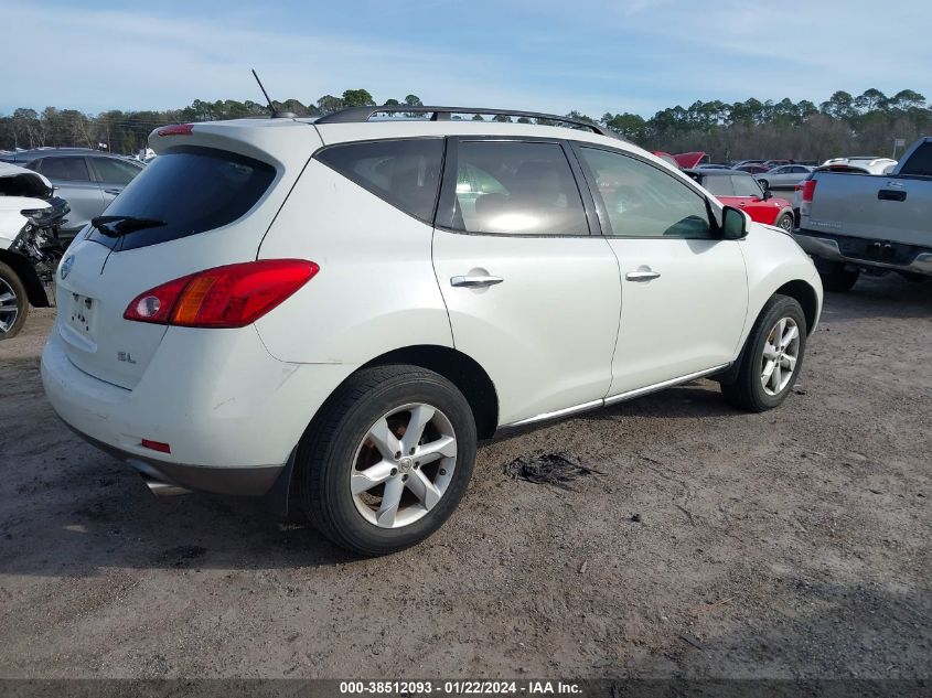 2009 Nissan Murano Sl VIN: JN8AZ18U69W017990 Lot: 38512093