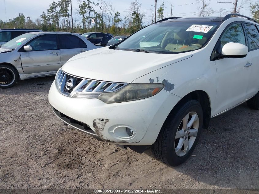 2009 Nissan Murano Sl VIN: JN8AZ18U69W017990 Lot: 38512093