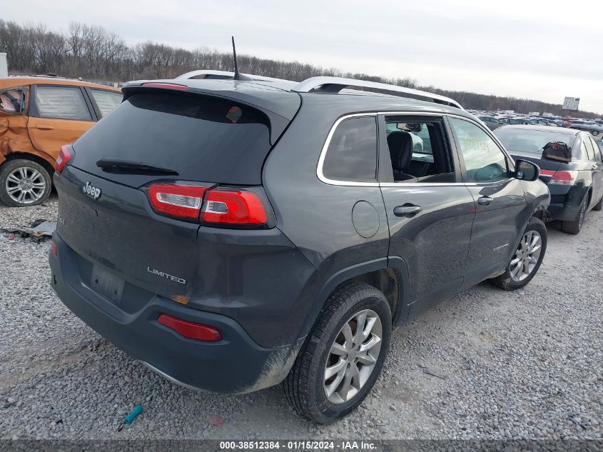 2016 Jeep Cherokee Limited VIN: 1C4PJMDB4GW242652 Lot: 38512384