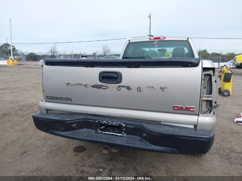 2006 GMC Sierra 1500 Work Truck VIN: 3GTEC14X46G200698 Lot: 38512584