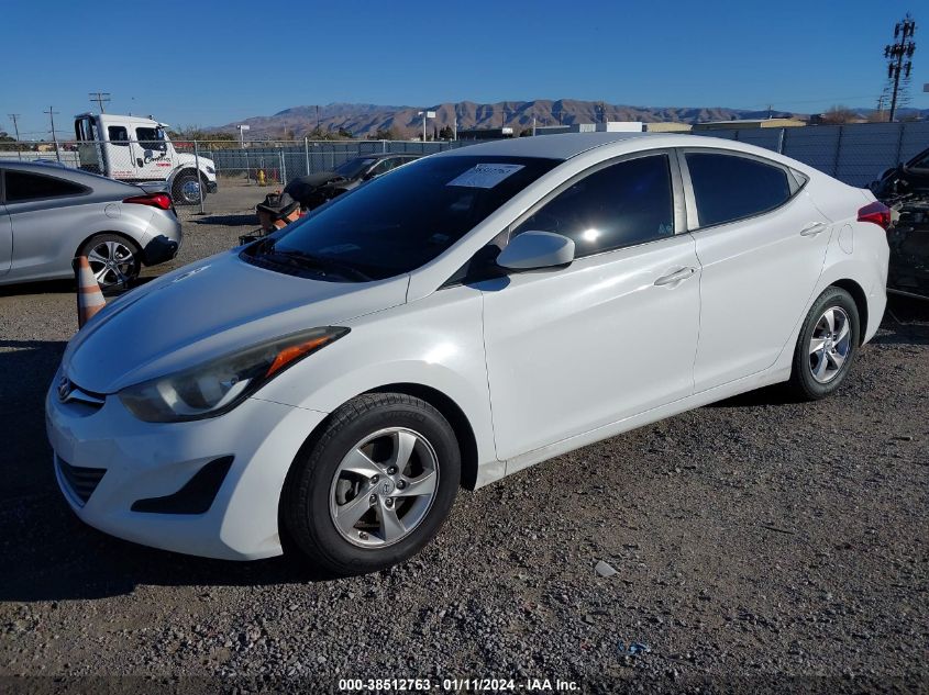 2014 Hyundai Elantra Se VIN: 5NPDH4AE5EH496161 Lot: 38512763