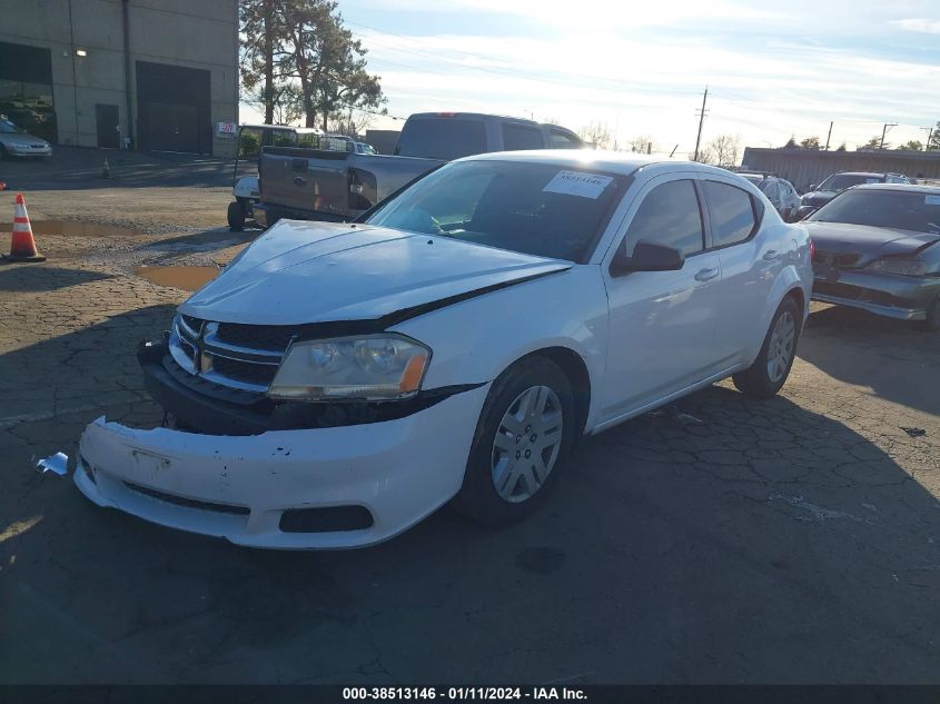 1C3CDZAB6DN567106 2013 Dodge Avenger Se