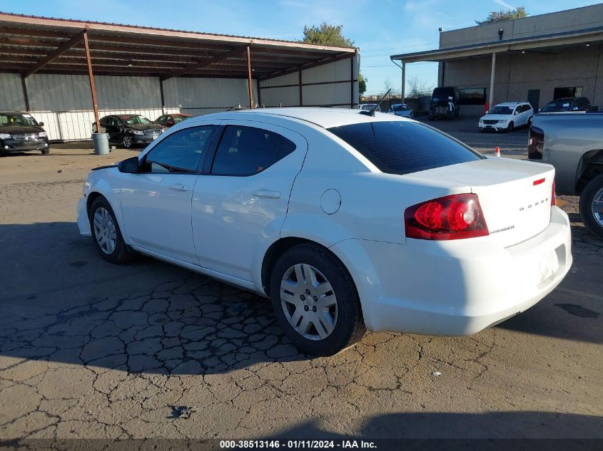 1C3CDZAB6DN567106 2013 Dodge Avenger Se