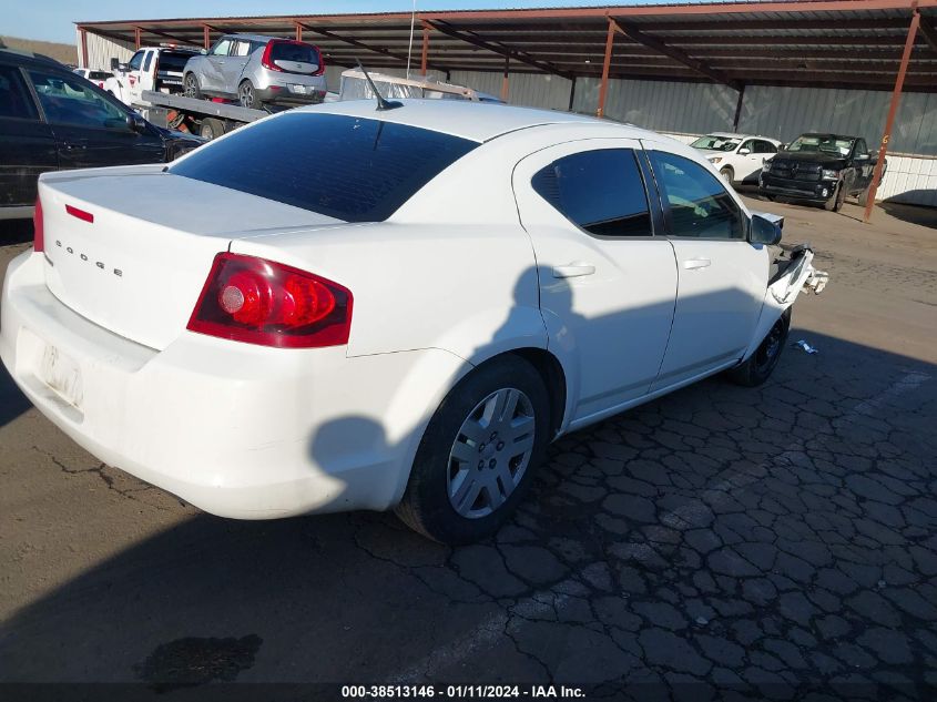 1C3CDZAB6DN567106 2013 Dodge Avenger Se