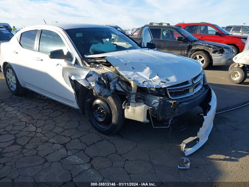 1C3CDZAB6DN567106 2013 Dodge Avenger Se