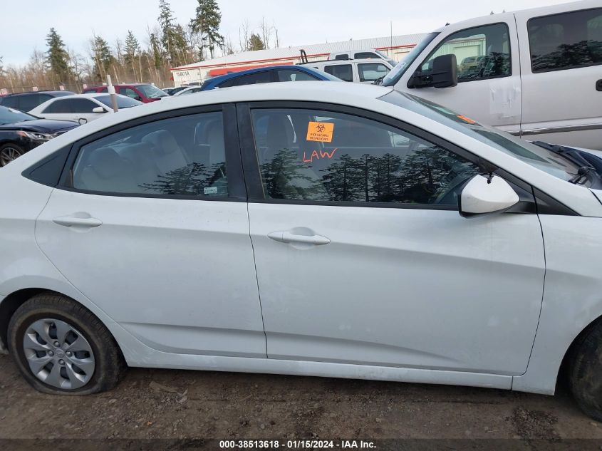 2016 Hyundai Accent Se VIN: KMHCT4AE8GU070379 Lot: 38513618