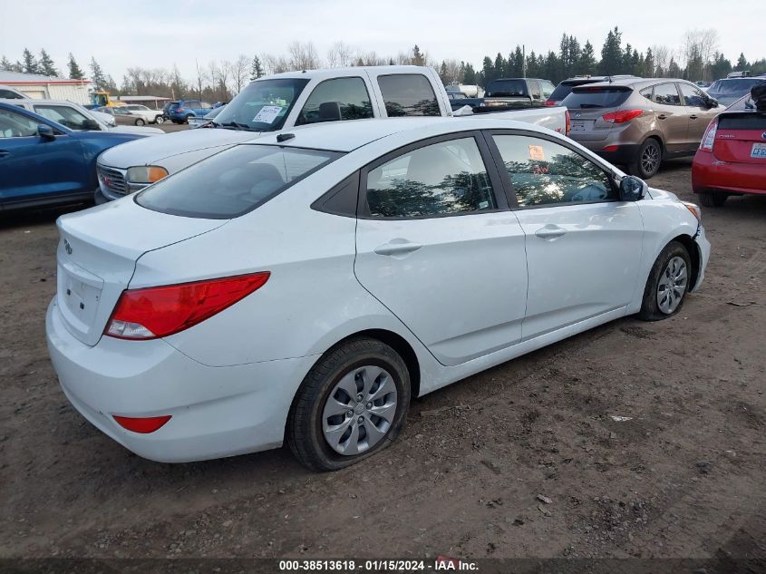 2016 Hyundai Accent Se VIN: KMHCT4AE8GU070379 Lot: 38513618