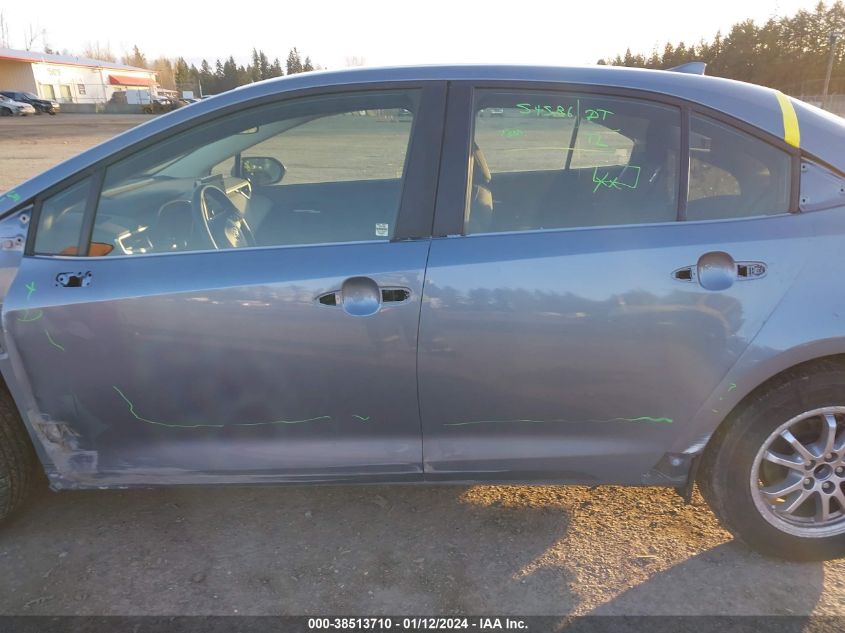 JTDEAMDE4MJ018694 2021 Toyota Corolla Hybrid Le