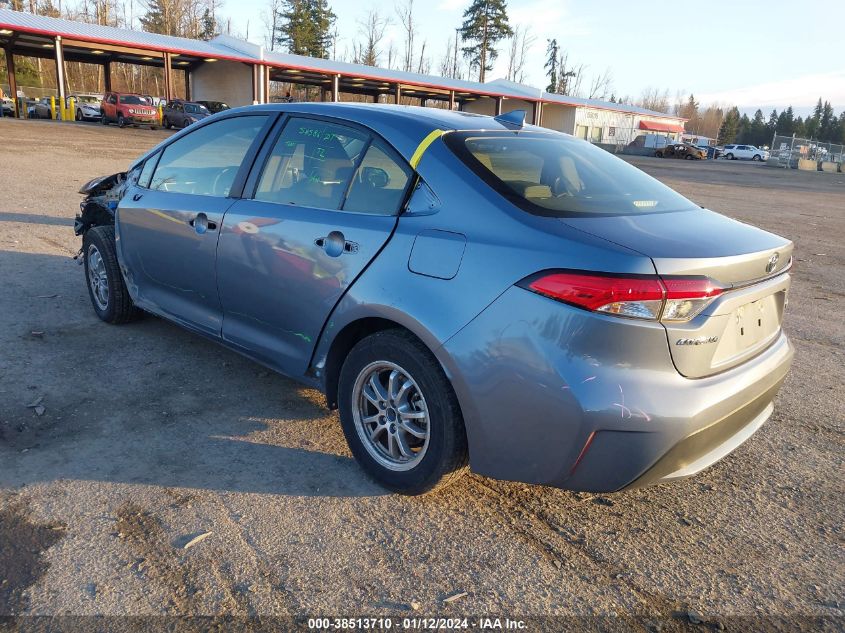 JTDEAMDE4MJ018694 2021 Toyota Corolla Hybrid Le