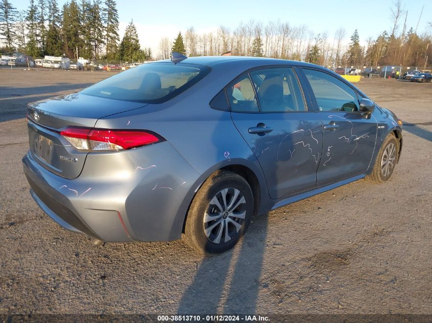 JTDEAMDE4MJ018694 2021 Toyota Corolla Hybrid Le