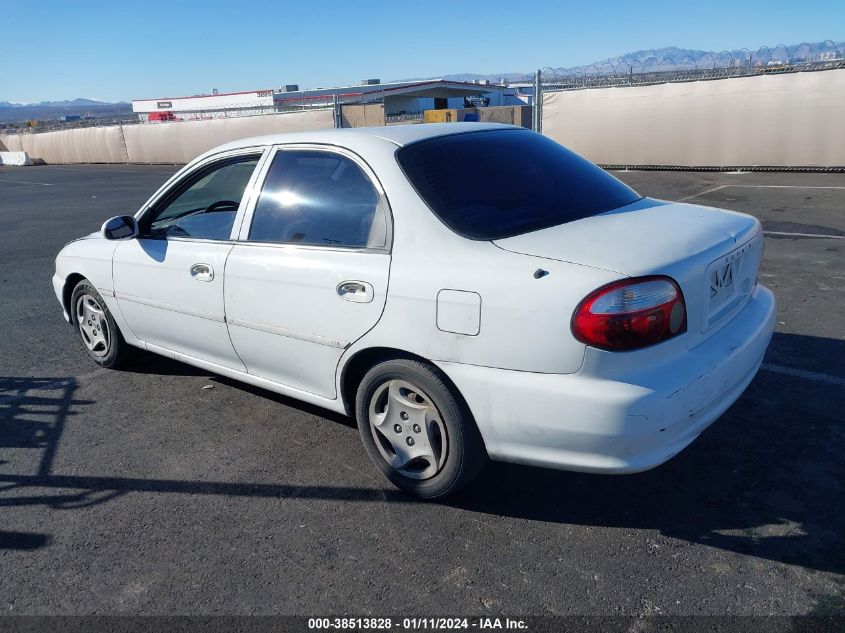 2001 Kia Sephia Base (A4)/Base (M5)/Ls Pwr Pkg VIN: KNAFB121815084490 Lot: 38513828