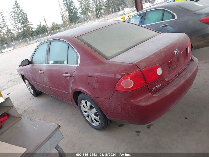 2008 Kia Optima Lx VIN: KNAGE123785258699 Lot: 38513853