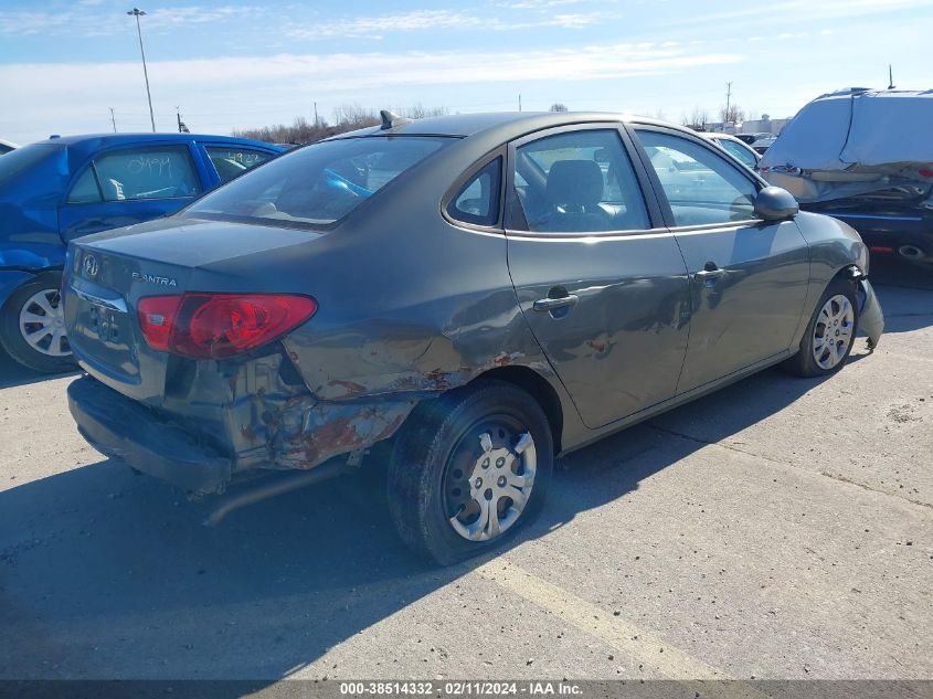 2010 Hyundai Elantra Gls VIN: KMHDU4AD3AU904851 Lot: 38514332