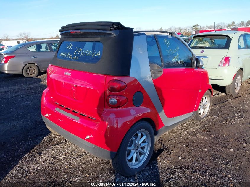 2009 Smart Fortwo Brabus/Passion VIN: WMEEK31X99K240745 Lot: 38514407