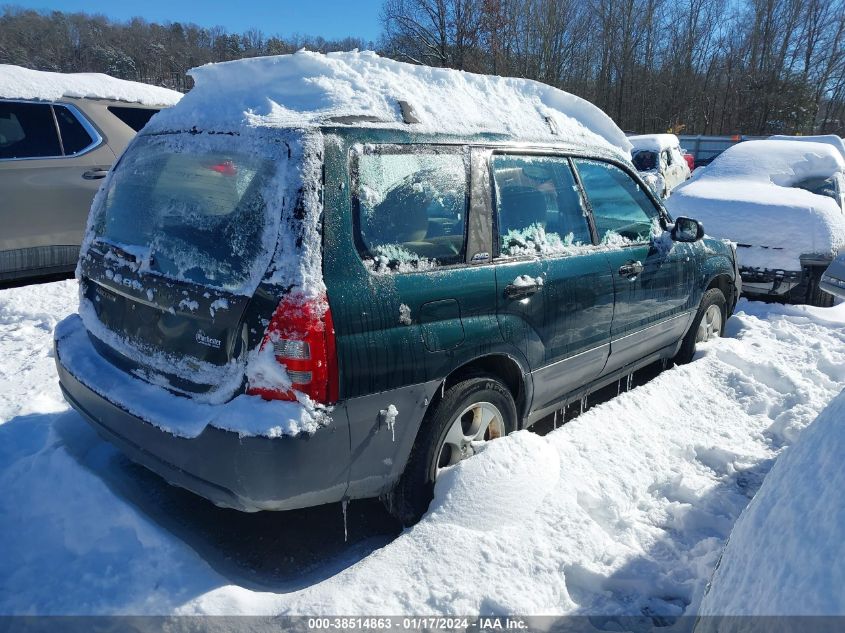 2003 Subaru Forester X VIN: JF1SG63633H714952 Lot: 38514863