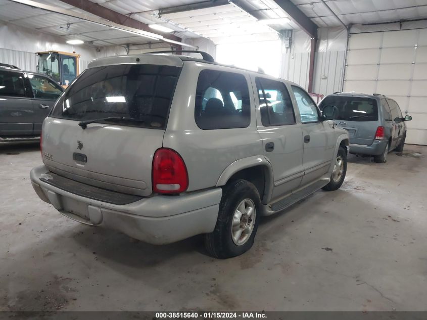 2000 Dodge Durango VIN: 1B4HR28Z8YF225859 Lot: 38515640