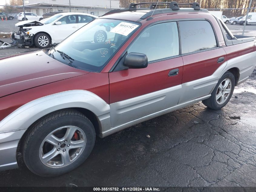 2003 Subaru Baja Sport VIN: 4S4BT62C637115249 Lot: 38515752