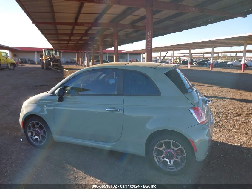 2012 Fiat 500 Sport VIN: 3C3CFFBR5CT233944 Lot: 38516102