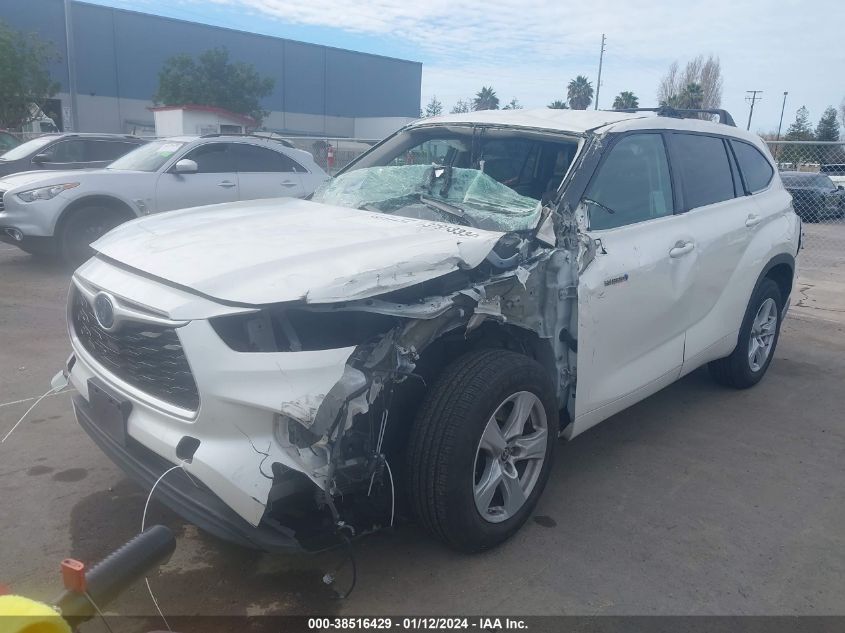 5TDZARAH3MS504655 2021 Toyota Highlander Hybrid Le