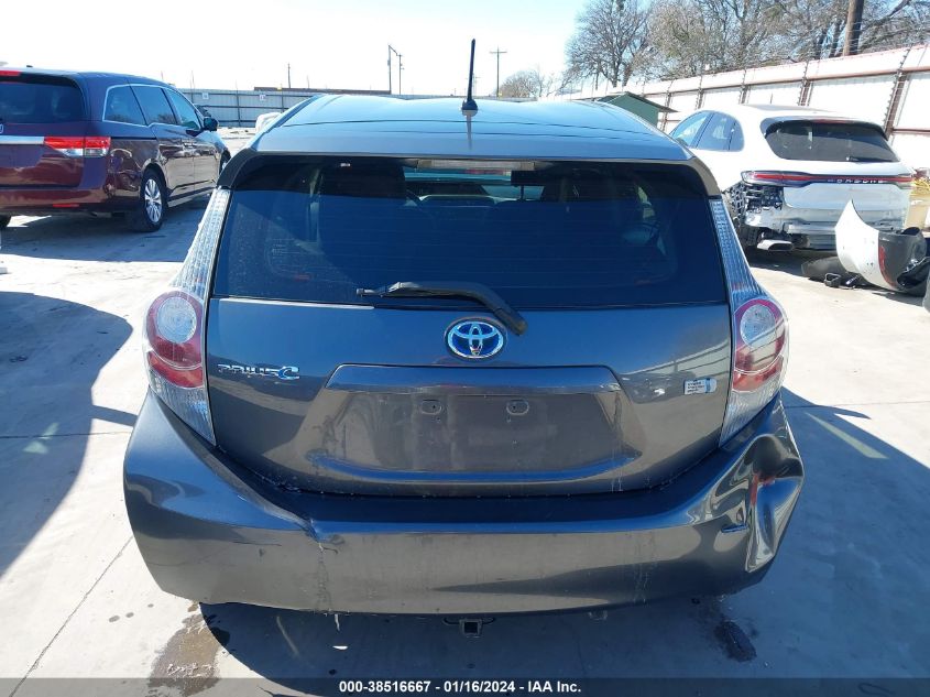 2012 Toyota Prius C Two VIN: JTDKDTB3XC1006957 Lot: 38516667