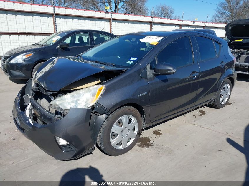 2012 Toyota Prius C Two VIN: JTDKDTB3XC1006957 Lot: 38516667