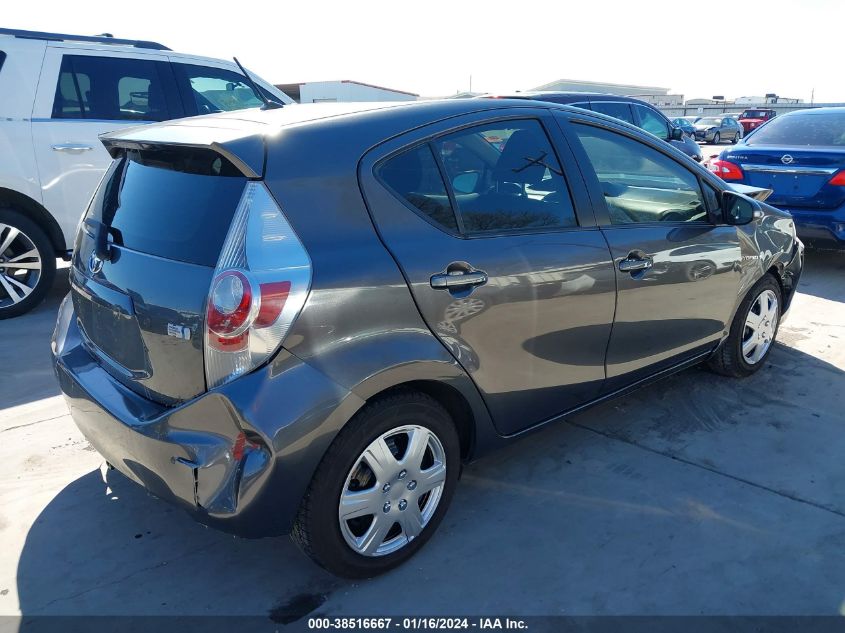 2012 Toyota Prius C Two VIN: JTDKDTB3XC1006957 Lot: 38516667