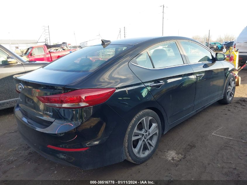 2017 Hyundai Elantra Limited VIN: KMHD84LF9HU289896 Lot: 38516778