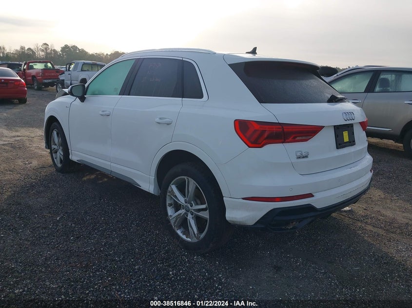 2020 Audi Q3 Premium 45 Tfsi S Line Quattro Tiptronic VIN: WA1DECF38L1125097 Lot: 38516846