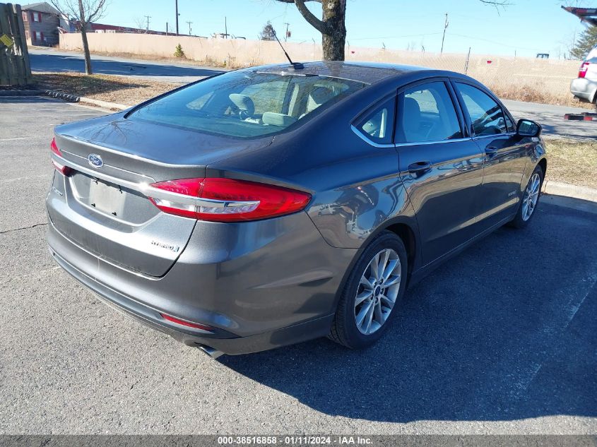 3FA6P0UUXHR120294 2017 Ford Fusion Hybrid S