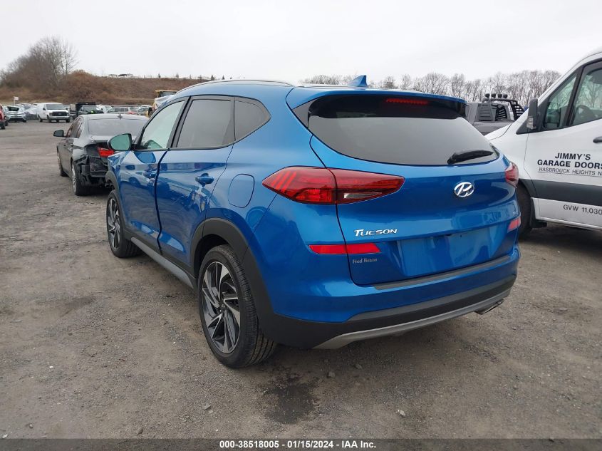 2021 Hyundai Tucson Limited/Sel/Sport/Ultimate/Value VIN: KM8J3CAL8MU302393 Lot: 38518005