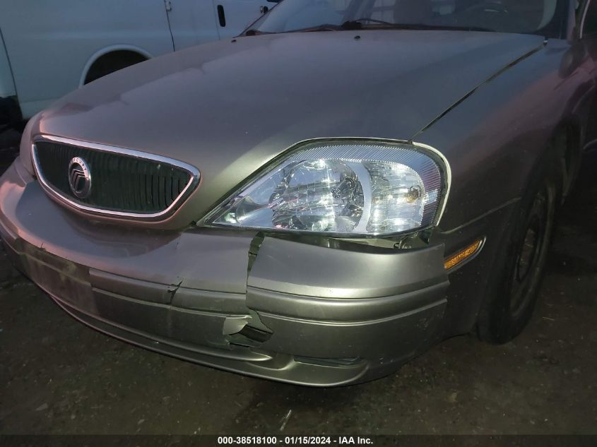 2002 Mercury Sable Gs/Gs Plus VIN: 1MEFM58U12G610680 Lot: 38518100