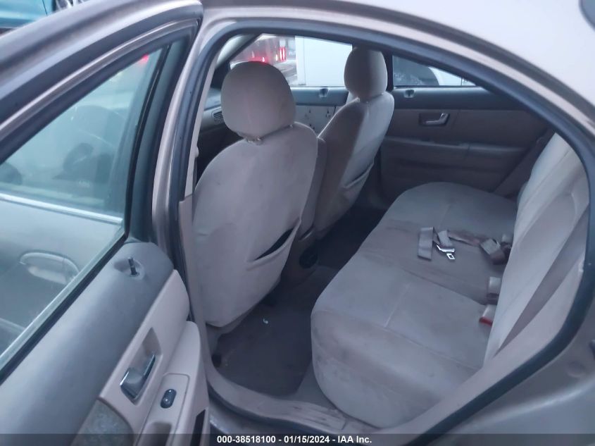 2002 Mercury Sable Gs/Gs Plus VIN: 1MEFM58U12G610680 Lot: 38518100