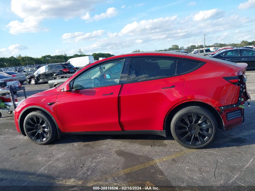 2023 Tesla Model Y Awd/Long Range Dual Motor All-Wheel Drive VIN: 7SAYGDEE0PF594033 Lot: 38518506