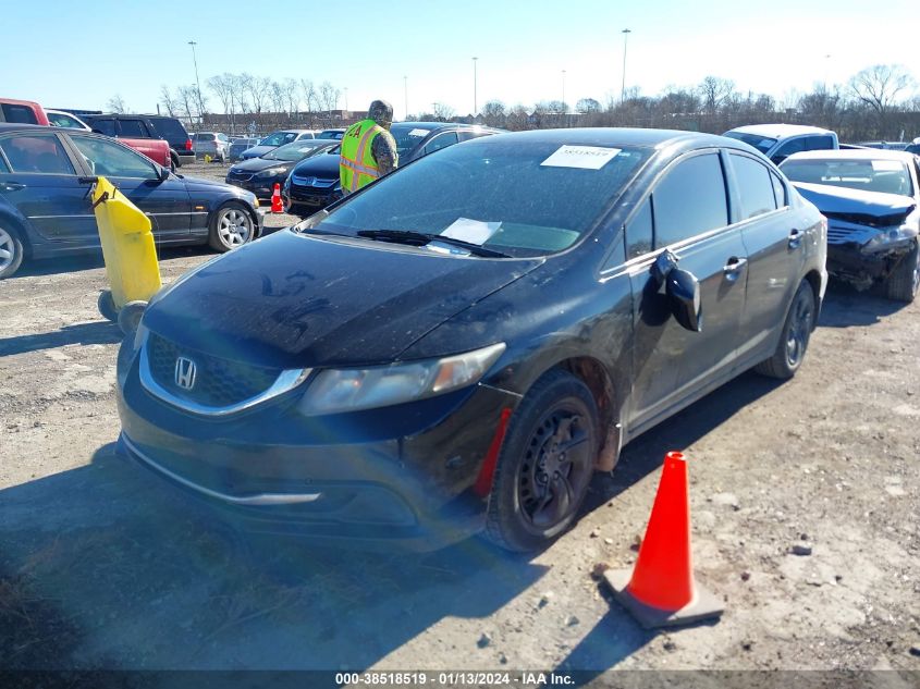 2014 Honda Civic Lx VIN: 2HGFB2F55EH509766 Lot: 38518519