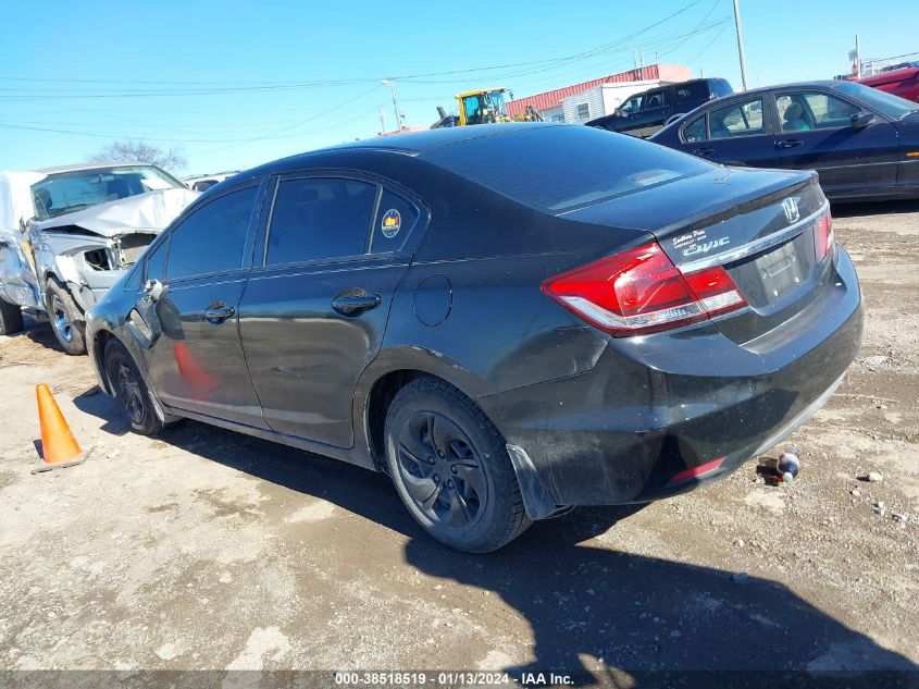 2014 Honda Civic Lx VIN: 2HGFB2F55EH509766 Lot: 38518519