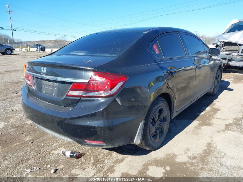 2014 Honda Civic Lx VIN: 2HGFB2F55EH509766 Lot: 38518519