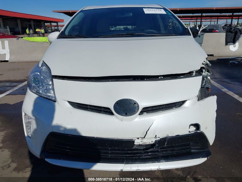 2013 Toyota Prius Three VIN: JTDKN3DU2D0346159 Lot: 38518718