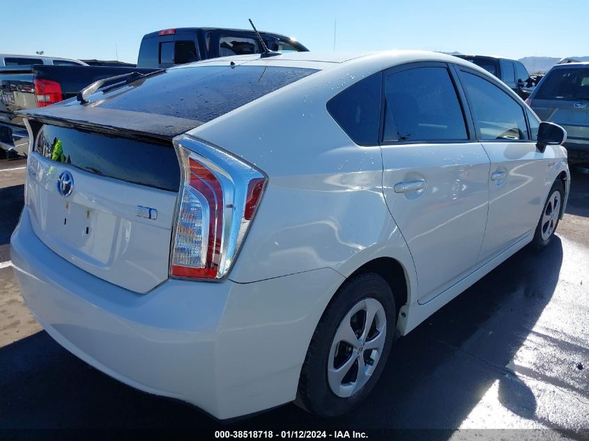 2013 Toyota Prius Three VIN: JTDKN3DU2D0346159 Lot: 38518718