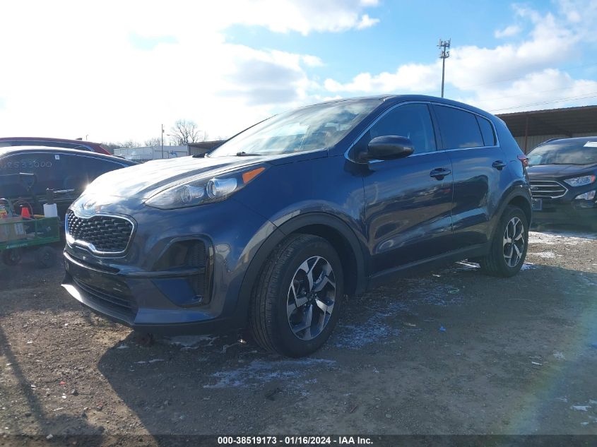 2021 Kia Sportage Lx VIN: KNDPM3AC8M7855622 Lot: 38519173