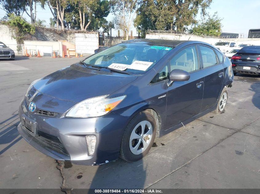 2015 Toyota Prius Three VIN: JTDKN3DU9F1896990 Lot: 38519484