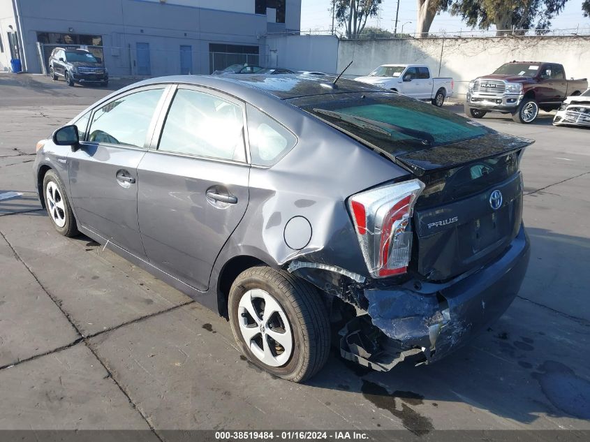 2015 Toyota Prius Three VIN: JTDKN3DU9F1896990 Lot: 38519484