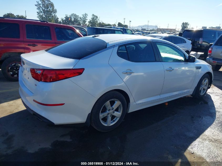 2015 Kia Optima Lx VIN: KNAGM4A76F5563052 Lot: 38519905