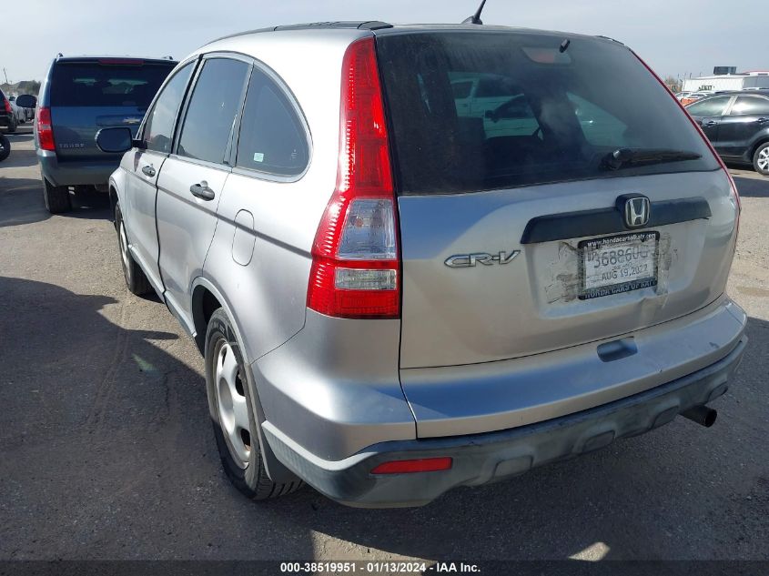 2008 Honda Cr-V Lx VIN: JHLRE38368C007248 Lot: 38519951