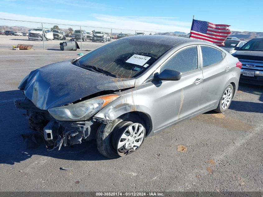 2013 Hyundai Elantra Gls VIN: 5NPDH4AE0DH161288 Lot: 38520174