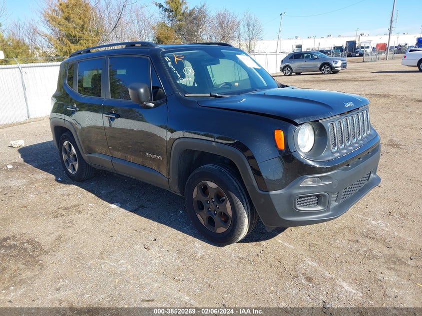 VIN ZACCJBAB2JPH85073 2018 JEEP RENEGADE SPORT 4X4