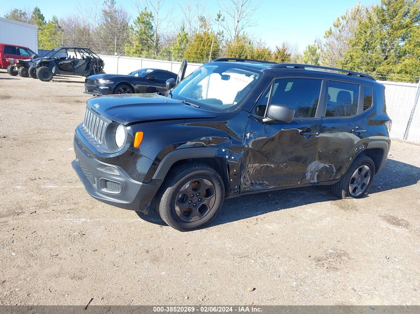 VIN ZACCJBAB2JPH85073 2018 JEEP RENEGADE SPORT 4X4