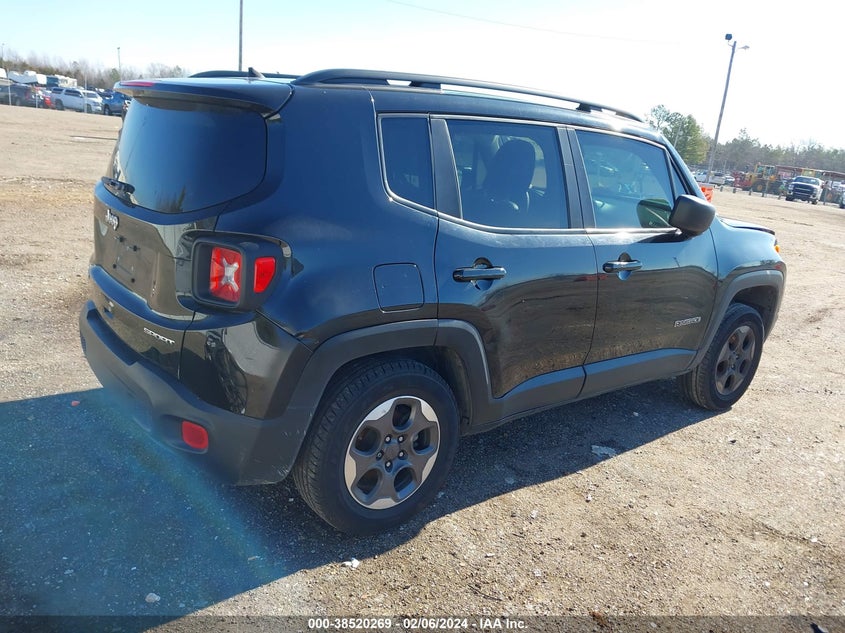 VIN ZACCJBAB2JPH85073 2018 JEEP RENEGADE SPORT 4X4