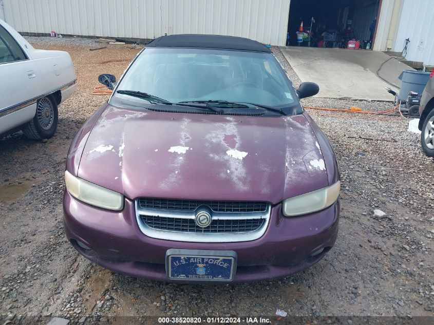 1998 Chrysler Sebring Jxi VIN: 3C3EL55H4WT339949 Lot: 38520820