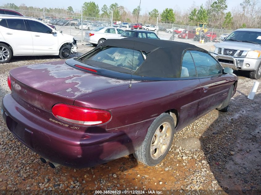 1998 Chrysler Sebring Jxi VIN: 3C3EL55H4WT339949 Lot: 38520820