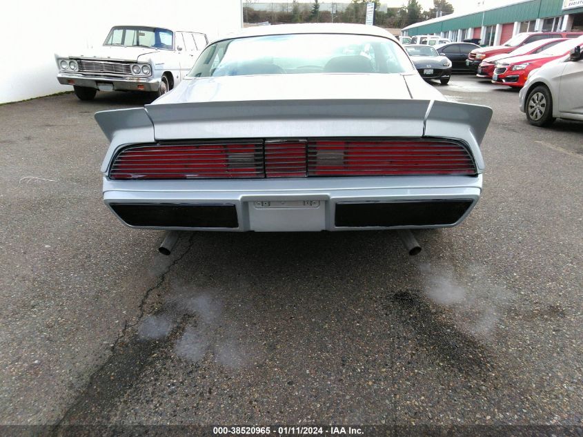 2T87Y9L100354 1978 Pontiac Firebird